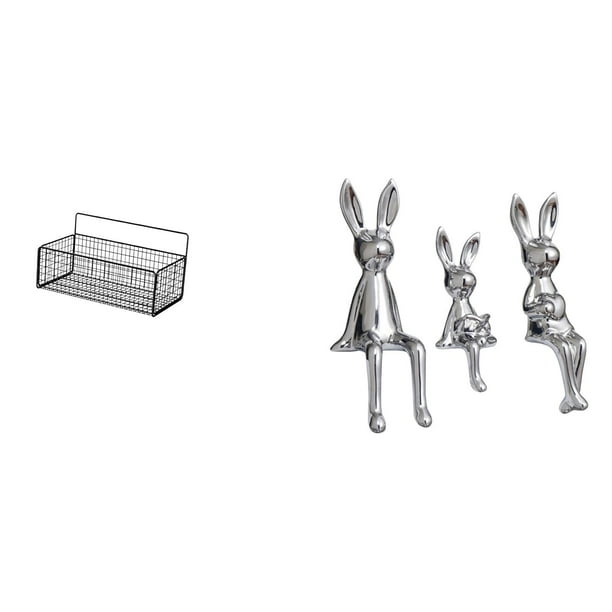 Cesta de almacenamiento,Cesta organizadora de almacenamiento de cocina colgante de alambre,Organizador de pared para baño con cesta de almacenamiento de alambre,Escultura de figura,Estatua