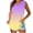 Yellow, variant on Wenini Summer Tops for Women Print V-Neck Tank Tops Sleeveless Flowy Casual Loose Beach Vacation Tunic Blouse, Purple XL