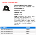 thumbnail image 2 of Center Drive Shaft Center Support Bearing - Compatible with 1959 - 1960 International B122, 2 of 2