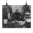 thumbnail image 2 of Print: Walter Wellman, Half-Length Portrait, Seated At Desk, Facing, 2 of 4