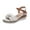 Beige, variant on JeashCHAT Sandals for Women Women Sandals Open Toe Sandals Casual Low Wedges Slip On Sandals Comfortable Outdoor Shoes