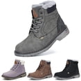 thumbnail image 1 of Mishansha Boys Girls Winter Waterproof Faux Fur Hiker Boots, Sizes 1-13, 1 of 6