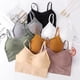 thumbnail image 3 of Sonducket Mujeres Sexy Crop Tops Tube Top Sujetador sin costuras Lencería deportiva Elástico Push Up Sports Bralette Tank Ropa interior amarillo Sonducket AP000318-02, 3 of 6