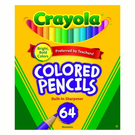 Crayola Colored Pencil Set, 64-Colors
