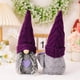 thumbnail image 2 of Decoración navideña, gorro de punto morado, muñeco enano, decoración de primavera y otoño, muñeco sin rostro, 2 of 6