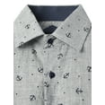 thumbnail image 4 of Ma Croix Men’s Casual Long Sleeve Button Down Dress Slim Fit Shirt, 4 of 8