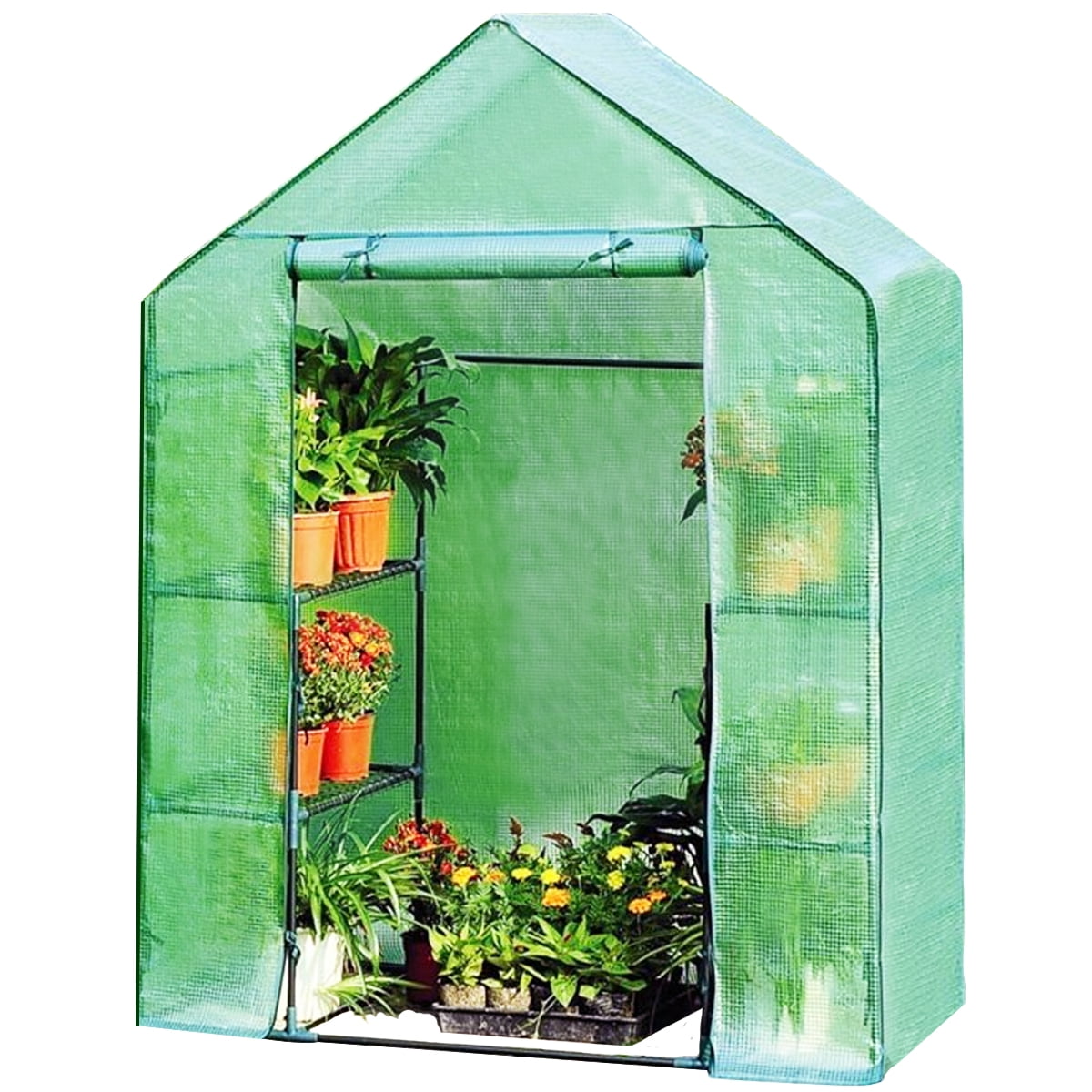 Costway 4Tier 8 Shelves Mini Portable WalkIn Greenhouse