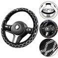 thumbnail image 1 of New Elegant Rhinestone Elastic Steering Wheel Cover for 14 5 15 Inch Wheels, 1 of 2