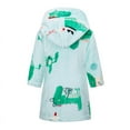 thumbnail image 3 of 2-12Y Little Boys Girls Hooded Bathrobe Toddler Cartoon Robe Sleepwear, 3 of 10