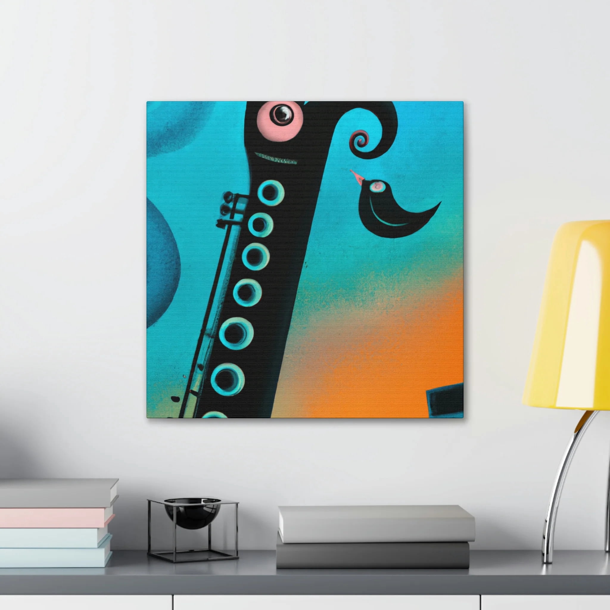 Clarinet's Reflection Dance - Canvas