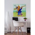 thumbnail image 4 of Marmont Hill "Give a Dog a Trombone" by Janet Nelson Painting Print on Wrapped Canvas, 4 of 5