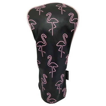 Neon Flamingo Embroidered Headcover by ReadyGOLF - Driver
