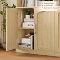 thumbnail image 7 of Homfa 73″ Tall Bookcases with Doors, 8 Cubes 6-Tier Double Row Bookshelf, Bookcase for Living Room Home Office, Light Oak, 7 of 7
