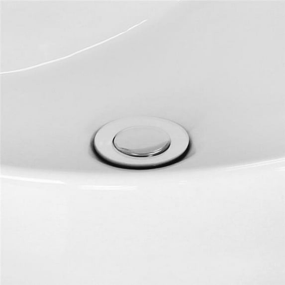 18.25 in. CUPC Rectangle Undermount Sink Set, White & Chrome Hardware