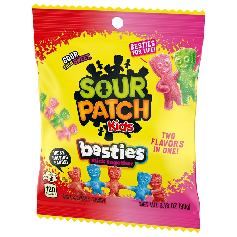 SOUR PATCH KIDS BESTIES ASSORTED SOFT CANDY 3.18 OZ - Walmart.com