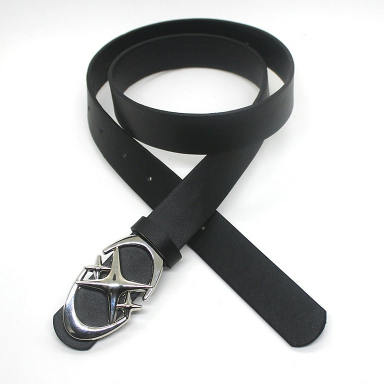 Apooke Cross Metal Design Belt with Punk Moon Star Buckle Apooke Cross Metal Design Belt with Punk Moon Star Buckle