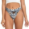 thumbnail image 1 of Balery Cute Dog Faces Tangas de Algodón para Mujer con Estampado – Ropa Interior Sexy, Transpirable, G-string-XX-Large, 1 of 6