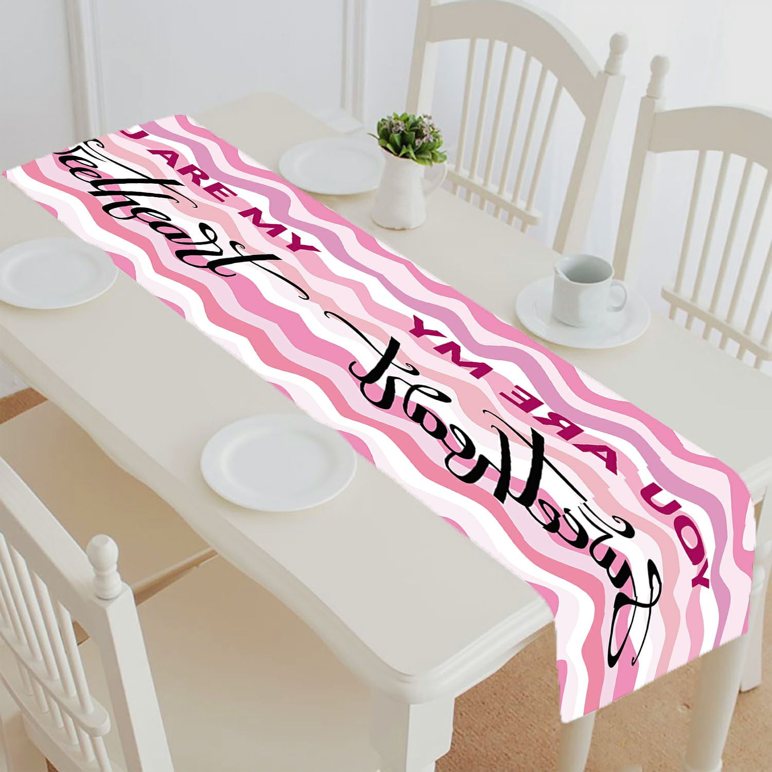 ABPHQTO Valentine'S Day Sweetheart You Are My Sweetheart Table Runner