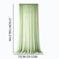 thumbnail image 3 of AUNVITO Clearance Outdoor Sunshade Sheer Curtain 118 x 30 Inches Resist Mosquito Mesh Gauze for Patio Pergola Garden Courtyard Balcony Decor, 3 of 7