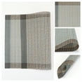 thumbnail image 5 of Unique Bargains Set of 6 Plastic Placemats for Table Decor Indoor Outdoor Blue Brown, 5 of 6