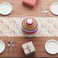 thumbnail image 4 of Happy Birthday Colorful Table Runner Burlap Table Decoration for Home Kitchen Dining Dinner Indoor Holiday Party Farmhouse Decor 13x120 Inch, 4 of 6