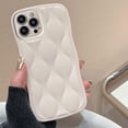 thumbnail image 4 of Water Ripple Glossy Case for iPhone 14 Pro Max Soft TPU Shockproof Camera Protective Back Cover for Women Girl Curly Wave Frame Phone Case for iPhone 14 Pro Max 6.7 Inch White, 4 of 13