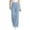 Light Blue, variant on Women’S High Waisted Pull On Wide Leg Jeans, Stretch Denim Style Casual Trousers, Soft Polyester Daily Office Wear Pants, 1 Piece, Sizes S Through XXL