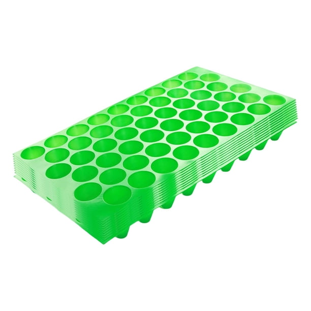 10 Bandejas para plántulas, contenedores, recipientes para el cultivo de plantas, bandejas de plantación hechas de 54 hoyos