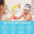 thumbnail image 2 of HYPERLIVING Baby Bath Toy,Baby Bath Shower Head Cute Elephant Toddler Bathtub Sprayer Toys with 3 Suction Cups Adjustable Shower Sprinkler Toys for Toddlers Boys Girls(gules), 2 of 9