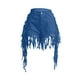 thumbnail image 4 of WILLBEST Pantalones Cortos Casuales para Mujer, Cómodos y Versátiles, con Detalle de Flecos para Fiesta de Verano, Discoteca, Tejido Elástico y Transpirable. XXXL, 4 of 7