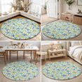 thumbnail image 4 of Round Rugs 4Ft, Coastal Starfish Round Area Rug Washable Indoor Throw Carpet, Summer Nautical Ocean Marine Life Soft Non Slip Circle Rug for Kitchen Nursery Room Home Decor Aesthetic, 4 of 8