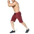 thumbnail image 4 of BROKIG Mens Sidelock Gym Workout Running Shorts With Pockets (Small, Red), 4 of 7