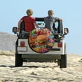 thumbnail image 6 of Camper Spare Tire Cover Junk Food Pattern Waterproof Sun Protection Junk Food Lover Pattern Tire Cover Universal Fit for Trailers SUV Truck Camper Travel 14inch, 6 of 8
