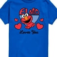 thumbnail image 3 of Sesame Street - Elmo Loves You - Toddler and Youth Short Sleeve Graphic T-Shirt, 3 of 5