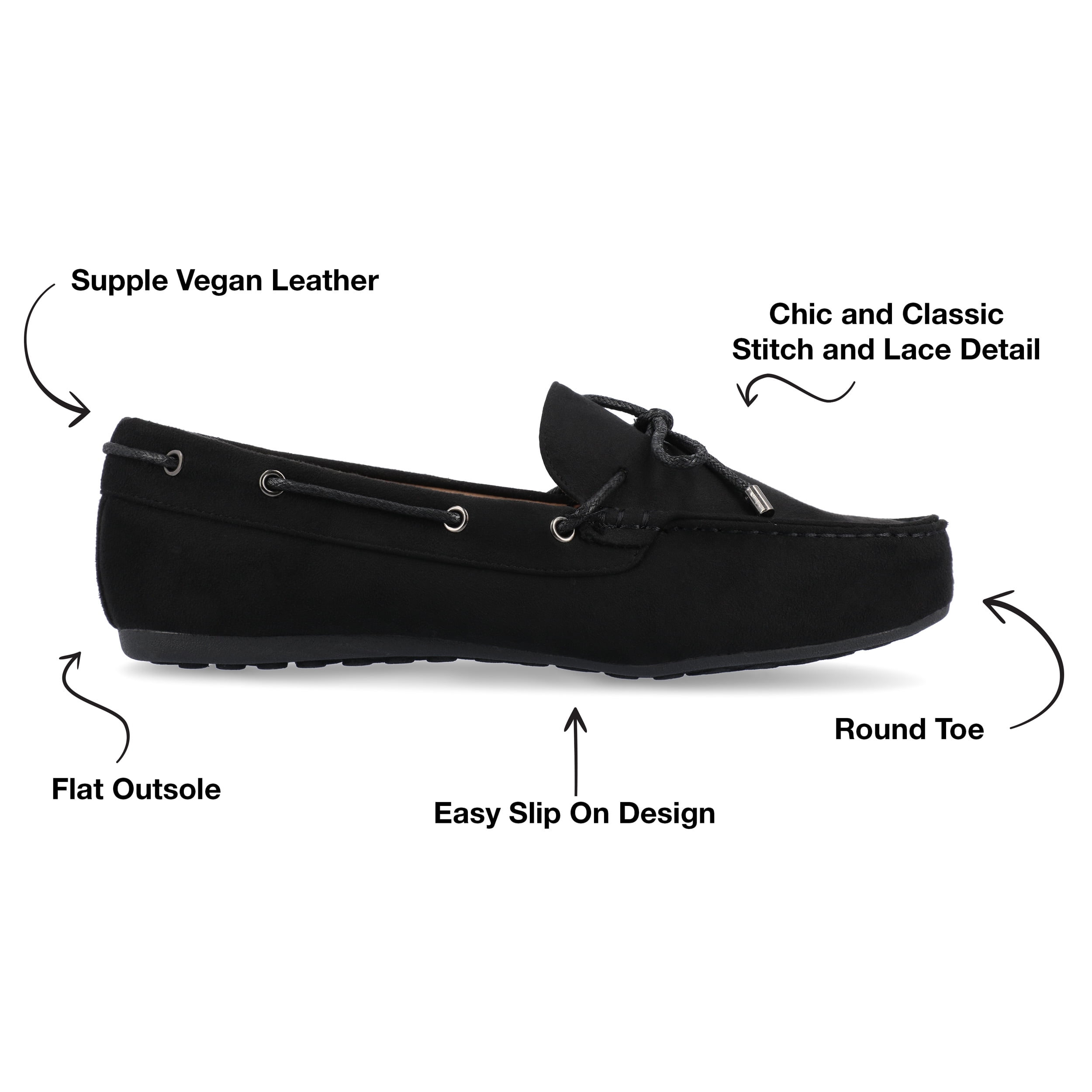 Journee Womens Thatch Comfort Insole Slip On Round Toe Loafer
