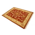 thumbnail image 4 of Orange-red Floral 5X6'5 Sumak Oriental Rug, 4 of 11
