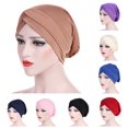 thumbnail image 2 of Bonnet Musulman pour Femmes Bonnet de Chimiothérapie Bonnet Islamique Hijab Turban Plissé, 2 of 2