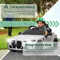 thumbnail image 5 of BMW M4 12V Kids Ride On Toy Car with Remote Control, Toddler Electric Car with 3 Speeds,USB,MP3,Bluetooth,LED Lights,Battry Powered Ride On Car For Kids Aged 3+,White, 5 of 8