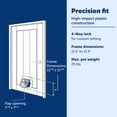 thumbnail image 3 of PetSafe Exterior / Interior Cat Door - Big Cat 4-Way Locking Pet Door Flap for Large Cats - Tinted Privacy Door - Weatherproof, Durable Door Frame - DIY Easy Install with Hardware Kit Included, 3 of 7
