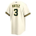 thumbnail image 3 of Men's Nike Joey Ortiz White Milwaukee Brewers Home Replica Jersey, 3 of 3