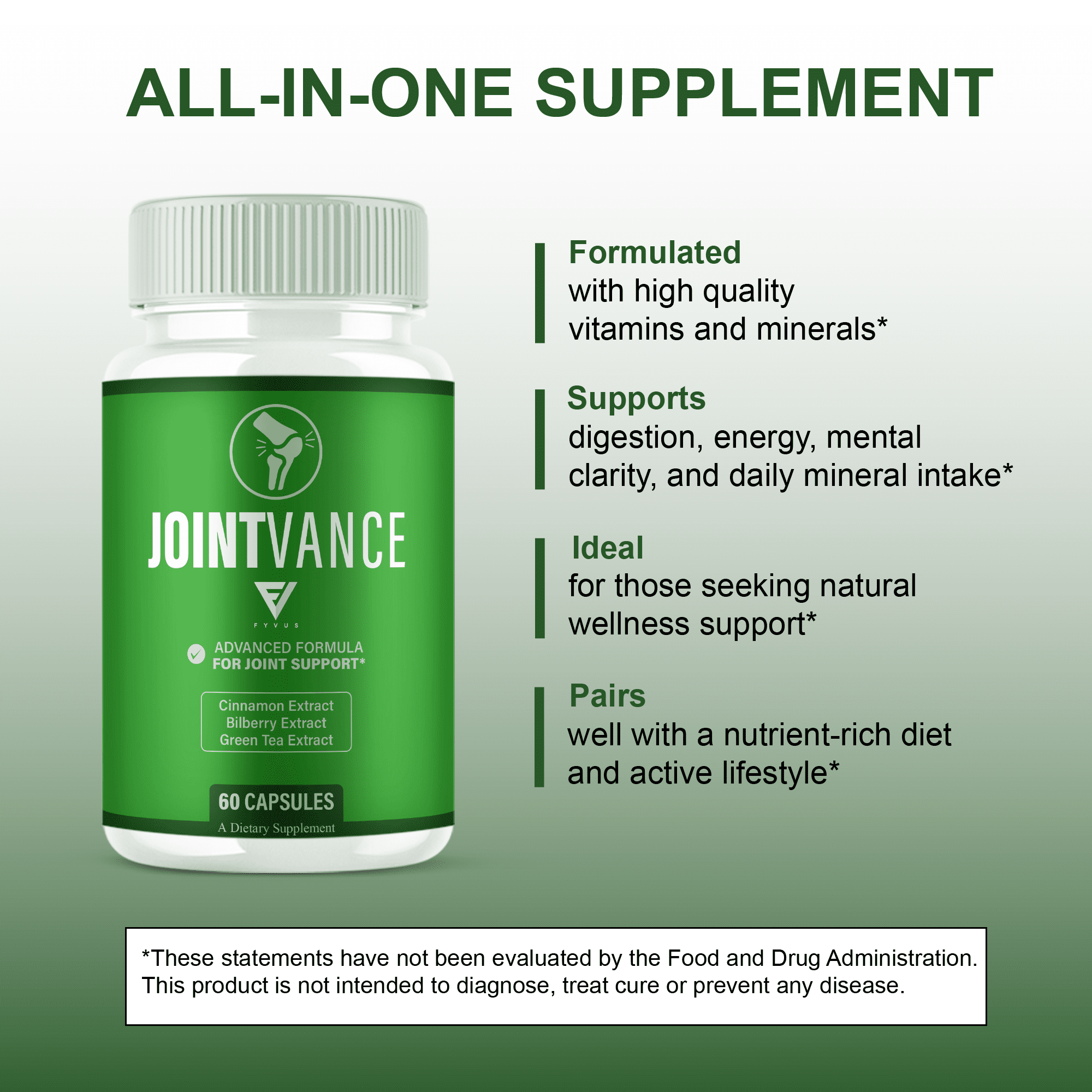 (3 Pack) Joint Vance Capsules, JointVance Advanced Joint Health (180 Capsules)