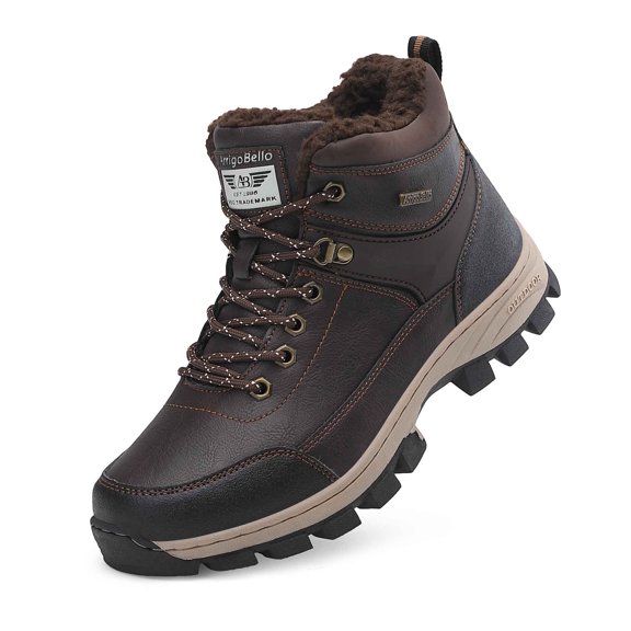 ARRIGO BELLO Men Boots Winter Boots Size 8.5 Dark Brown