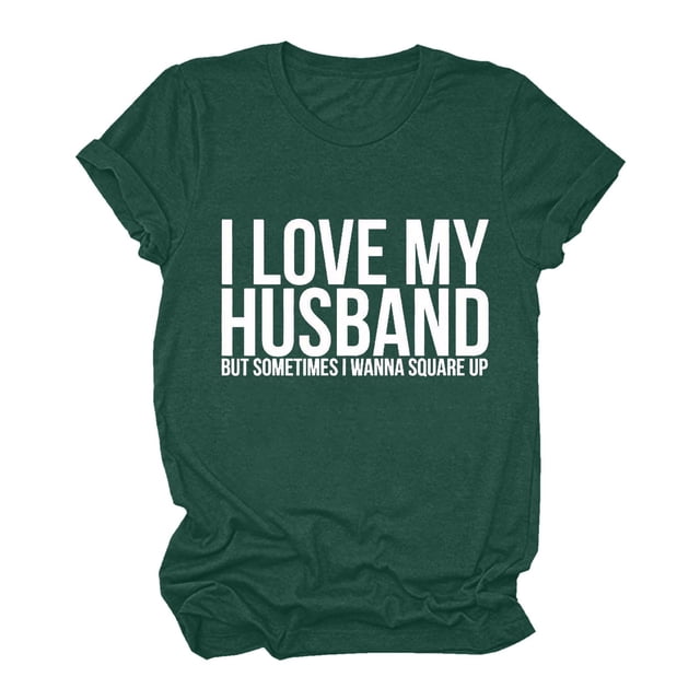 Fvwitlyh Femmes Graphique T-Shirts Femmes Casual Impression Manches Courtes Tops Blouse Col Rond Casual Tee Tunique Chemises Vert, M