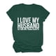 thumbnail image 1 of Gibobby Playera de Manga Corta con Cuello Redondo Mujeres Casual Impresión Manga Corta Tops Blusa Cuello Redondo Casual Tee Túnica Camisas(Verde,XL), 1 of 3