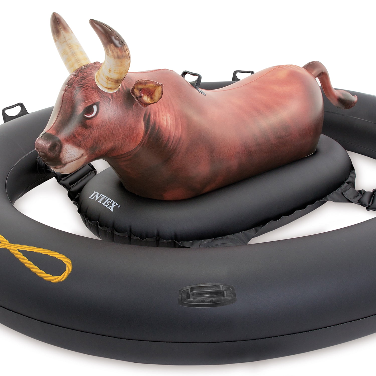 Intex Inflatabull Bull-Riding Inflatable Swimming Pool Lake Fun Float 2 Pack 