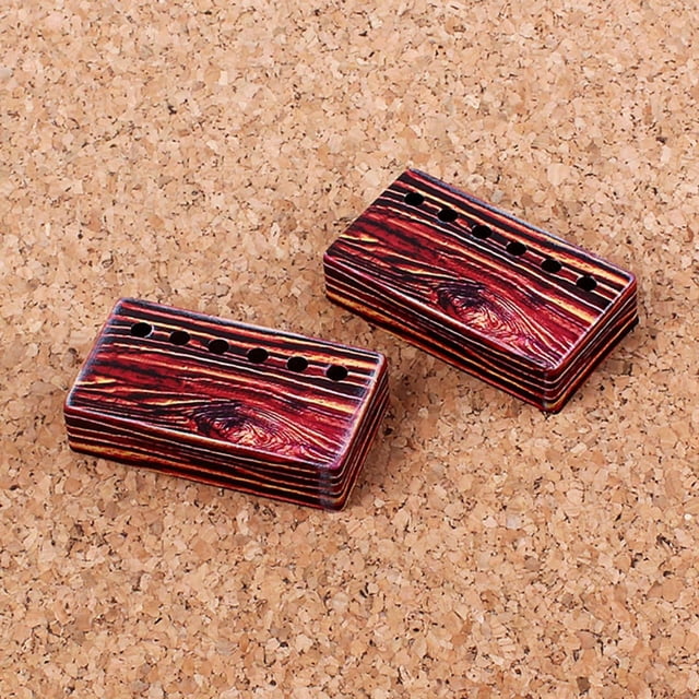 Cubiertas de pastilla perfke 2x de metal Piezas de repuesto para guitarra eléctrica