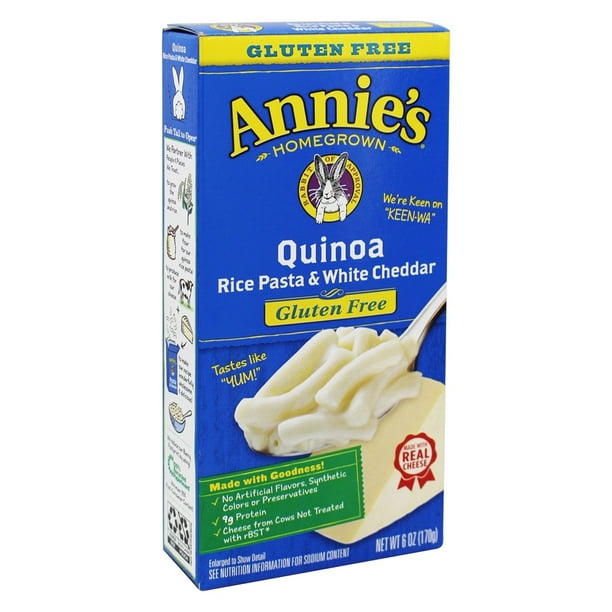 Annie's - Pâtes de Riz au Quinoa et Cheddar Sans Gluten - 6 oz.