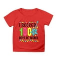 thumbnail image 4 of TZEWGL T-Shirts For Girl Print Round Neck Loose Short Sleeve Clothes For Newborns size 3-4T, 4 of 4