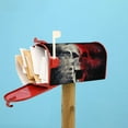 thumbnail image 6 of Gukieu Red And White Screaming Demon Skull Print Magnetic Mailbox Cover, Sun-proof and Waterproof Home Yard Mailbox Cover-25.5x21 in, 6 of 8