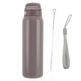 thumbnail image 2 of Botella De Agua Aislada De Acero Inoxidable, Botella Aislada Al Vacío Con Pajita Para Personas Mayores, 500 Ml, Taza Portátil Para Uso Diario, 2 of 7